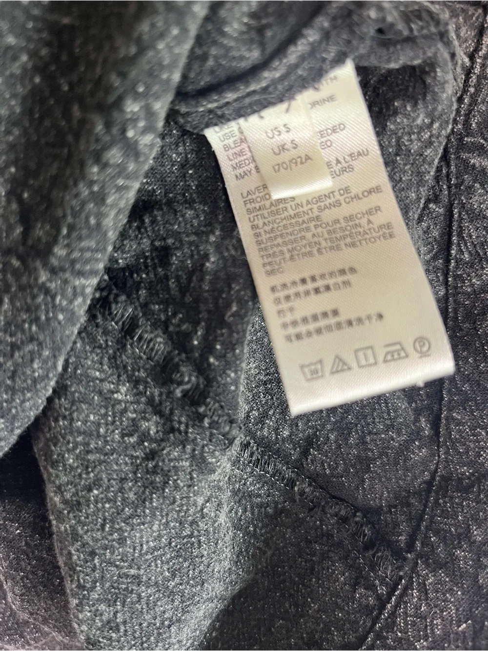 Free people wink my way cotton puff sleeve black acid wash top size small